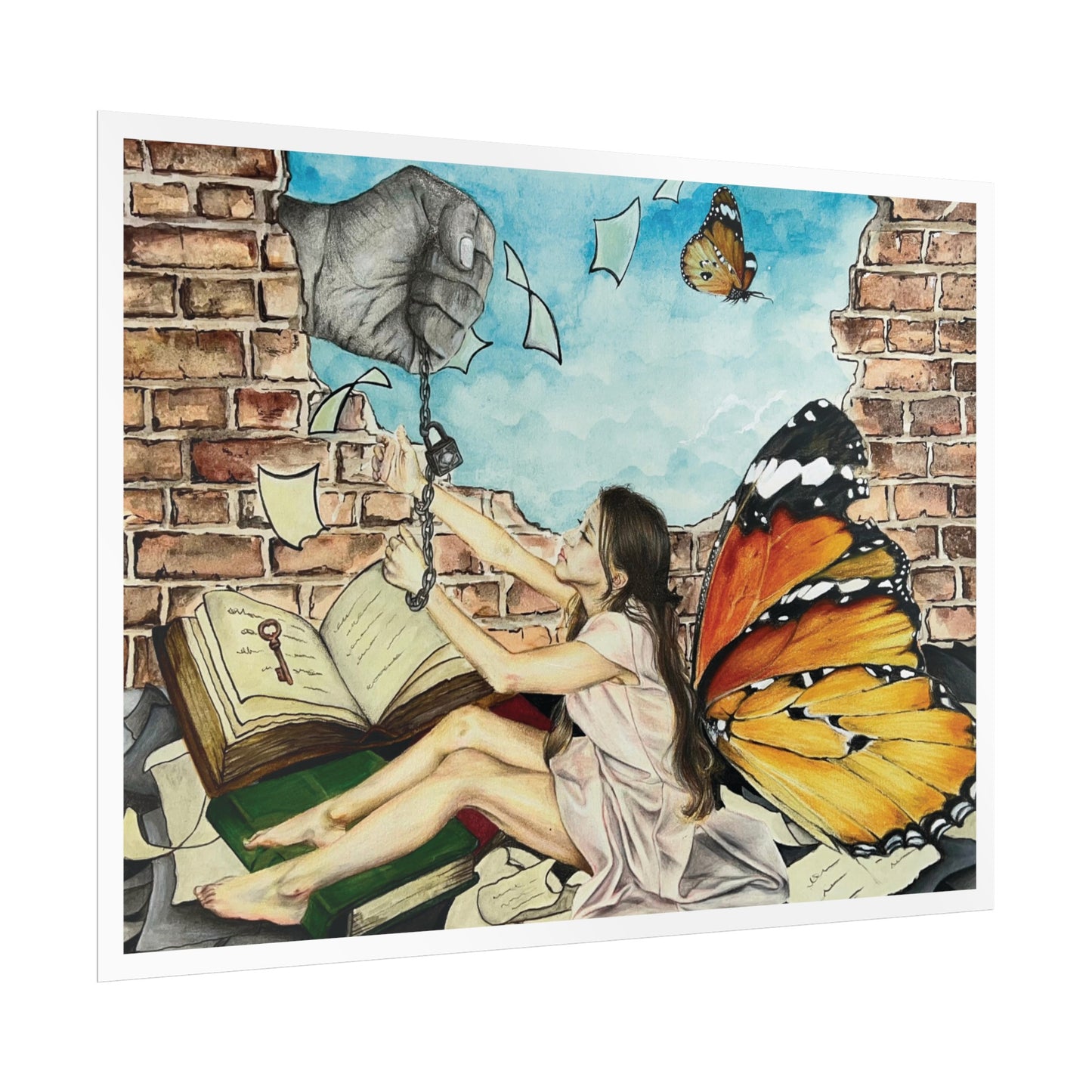 Poster of an original artwork "A Journey to Empowerment "