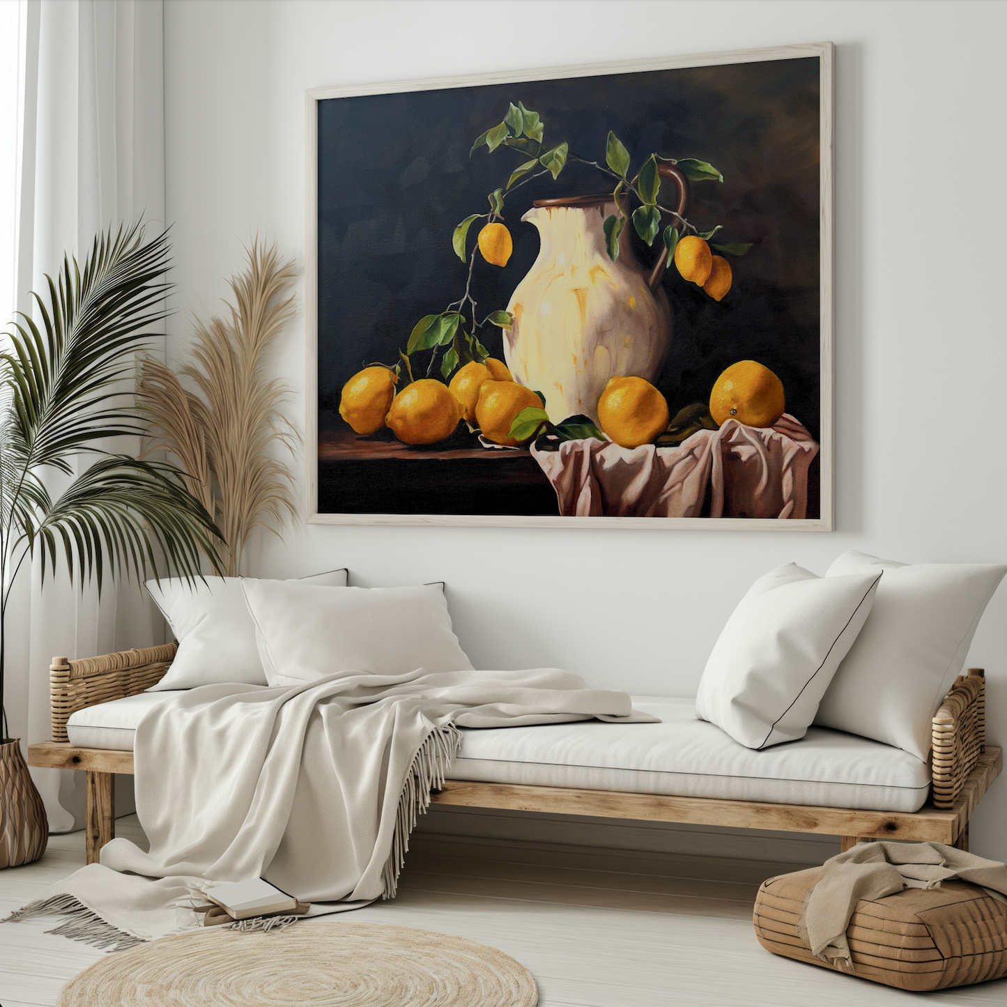 Original oil painting "Simplicity " - size 60 x 50 cm by Marlena .B