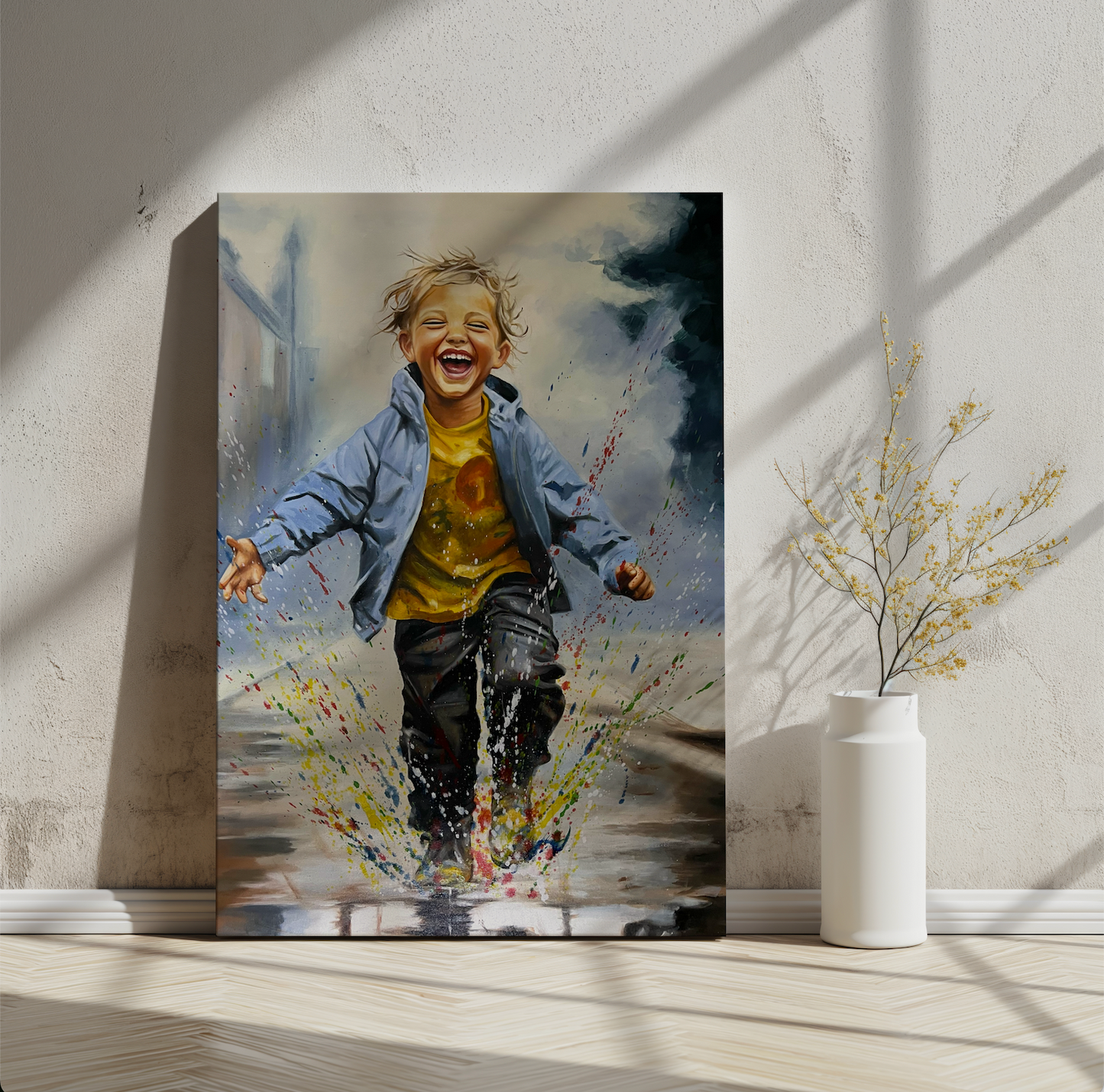 Original Oil painting "Joy" Oil on canvas 60 x 90 cm