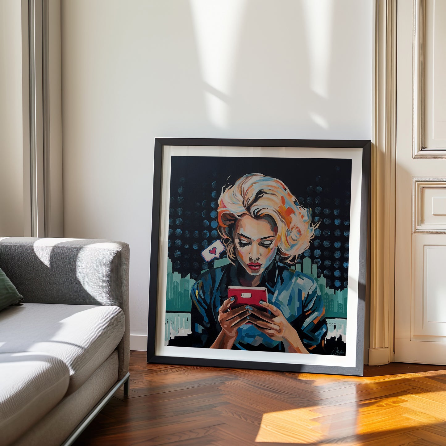 Poster of an original artwork " Digital Distraction "