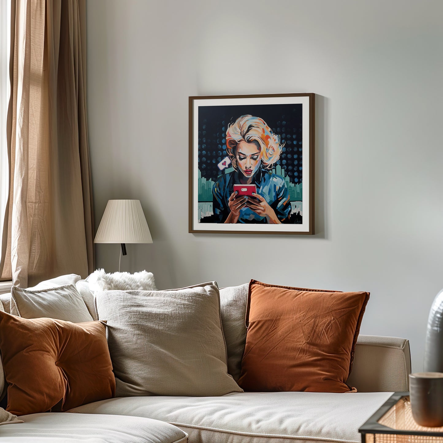 Poster of an original artwork " Digital Distraction "