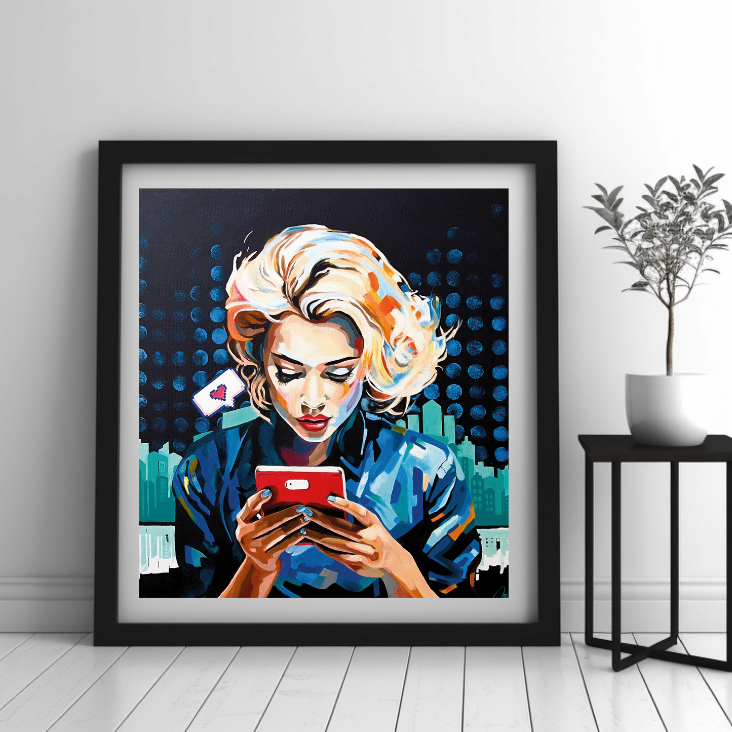 Poster of an original artwork " Digital Distraction "