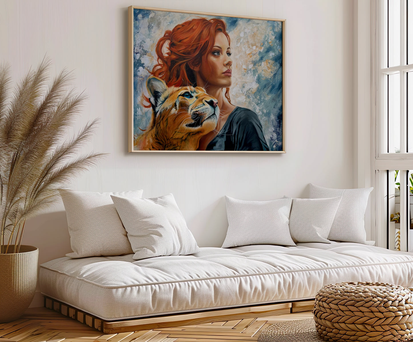 "Shared Odyssey "Oil on canvas 91 x 70 cm - Original artwork by Marlena B