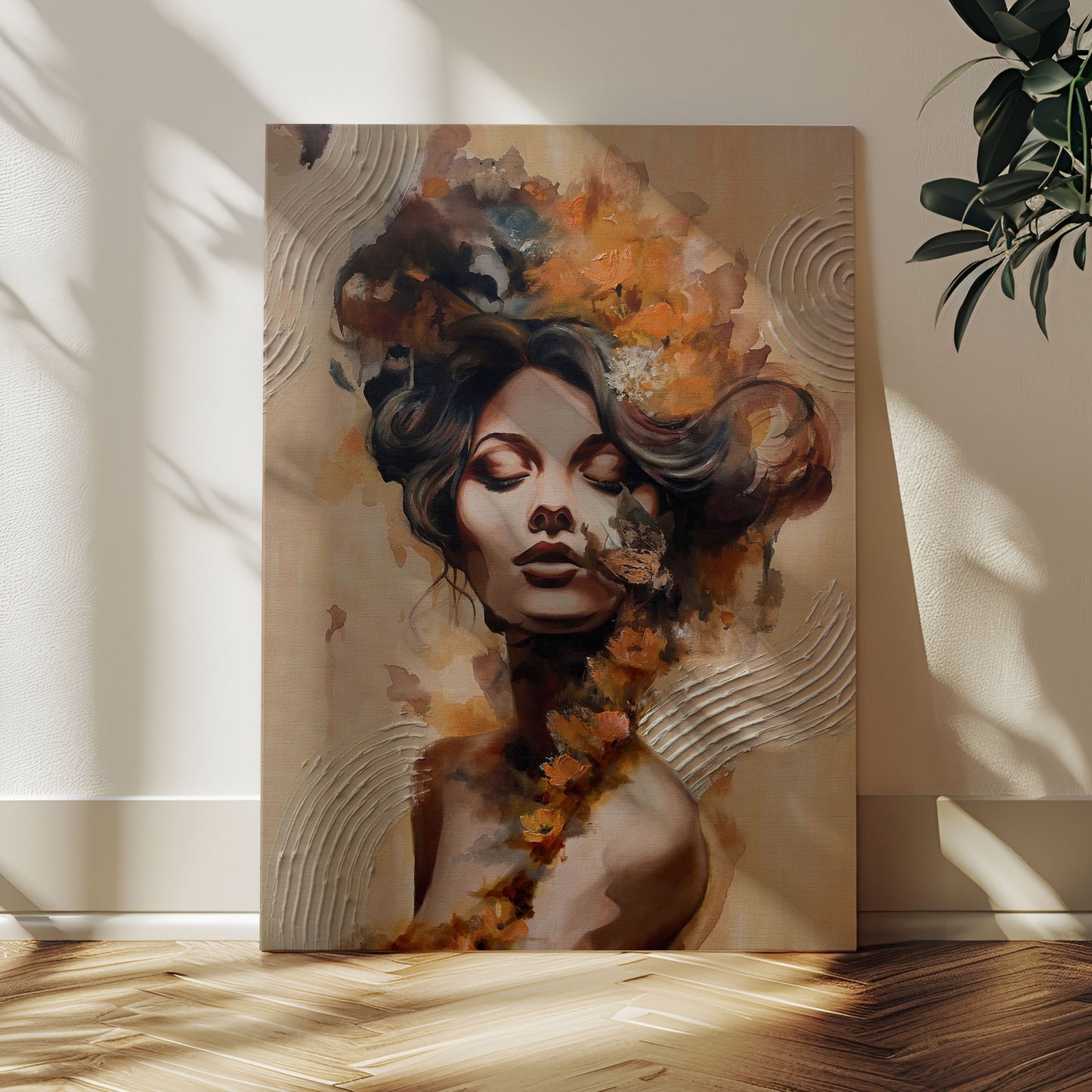 Original artwork "Becoming one" oil on canvas 70 x100 cm